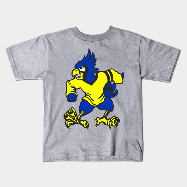 Blue Jay Kids T-Shirt by koolshaggy